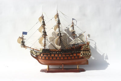 Luxuriöses Segelschiffmodell des Schiffs Soleil Royal 65cm - SOL6, Möglichkeit zur Personalisierung durch Gravur
