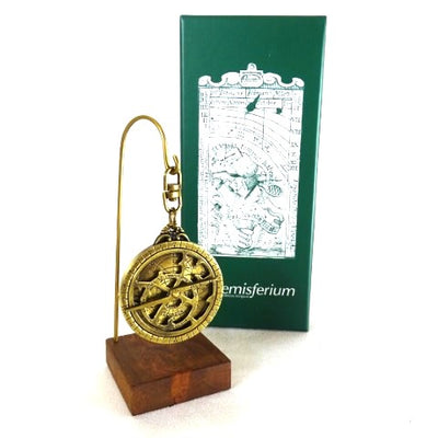 Astrolabium - Miniatur H81 auf Holzsockel