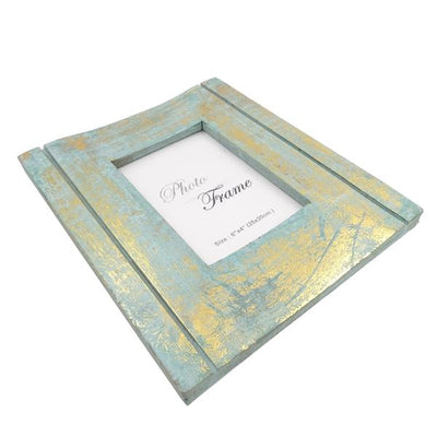 Holz-Bilderrahmen Gold-Mint - 30898 - Fotoformat 15x10cm