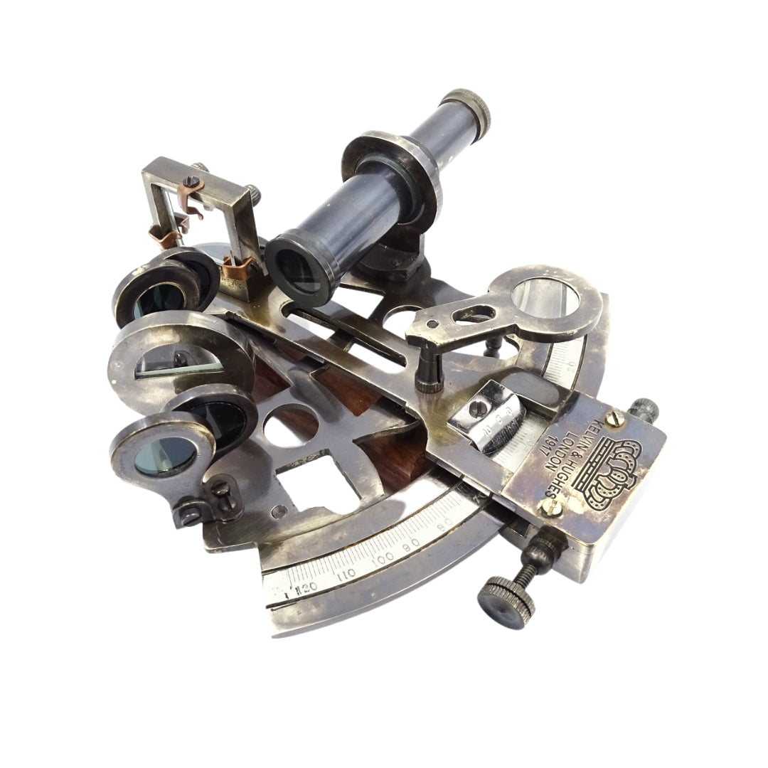 Messing-Sextant in Lederschachtel - NC1514B