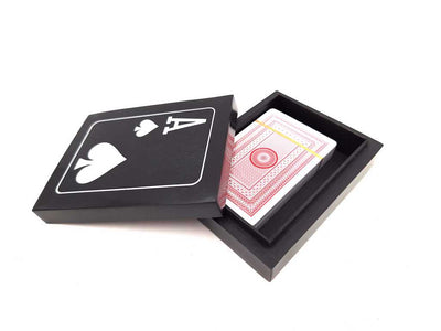 Elegantes Spielkartenset in einer Schachtel aus Harz und MDF - G1228