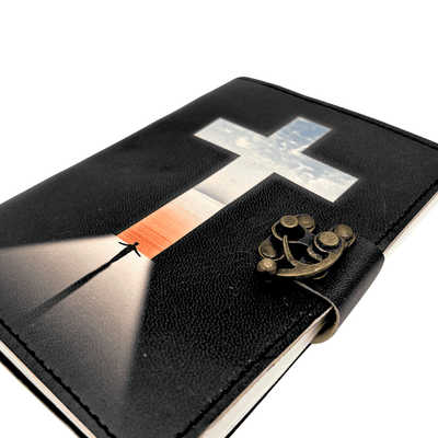 Ledernotizbuch religiöses Kreuz - 200 Seiten - AH15