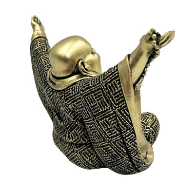 Buddha-Figur – fröhlicher Buddha – goldene Dekoration - 4406FJH