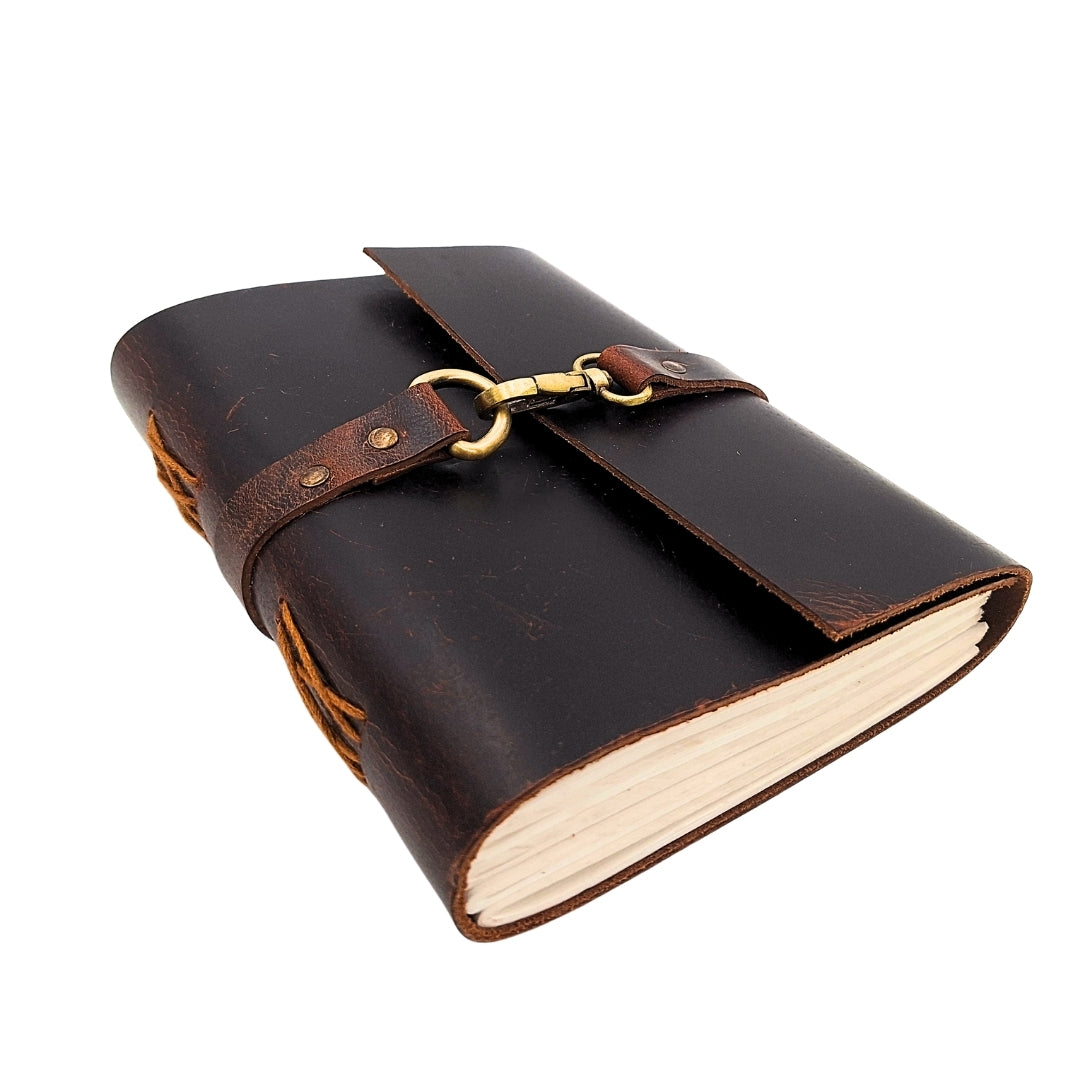 Elegantes Retro-Leder-Notizbuch 200 Seiten Vintage - AH06