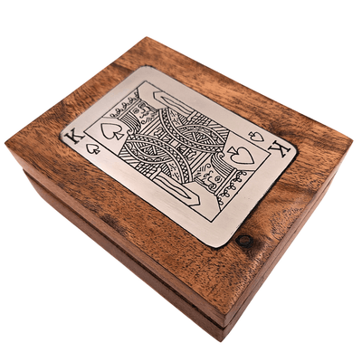 Kartenspiel in dekorativer Holzbox – DNU-3025
