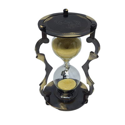 Elegante dekorative Messing-Sanduhr 5 min - NC2677