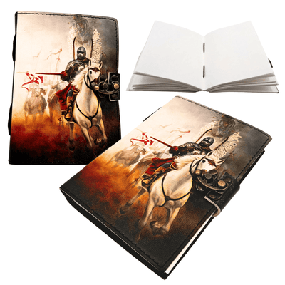 Ledernotizbuch Tagebuch Hussaria patriotisch - 200 Seiten - AH14