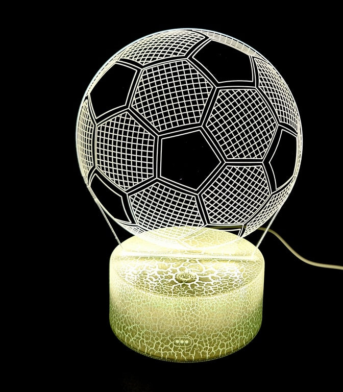 Nachtlicht Fußball - Geschenk für Fußballspieler, Gadget - 3 Farben - P107