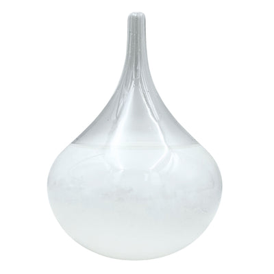 Fitzroy Sturm-Barometer – Tropfen Storm Glass mit Gravur-Personalisierung – elegantes Geschenk in Tropfenform, Höhe 11 cm, Glasgefäß mit einzigartigen Kristallen, die auf Wetteränderungen reagieren  