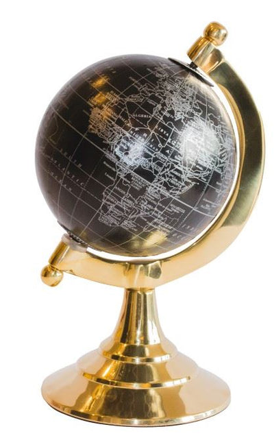 Dekorativer Globus Schwarz & Gold – MMG004S