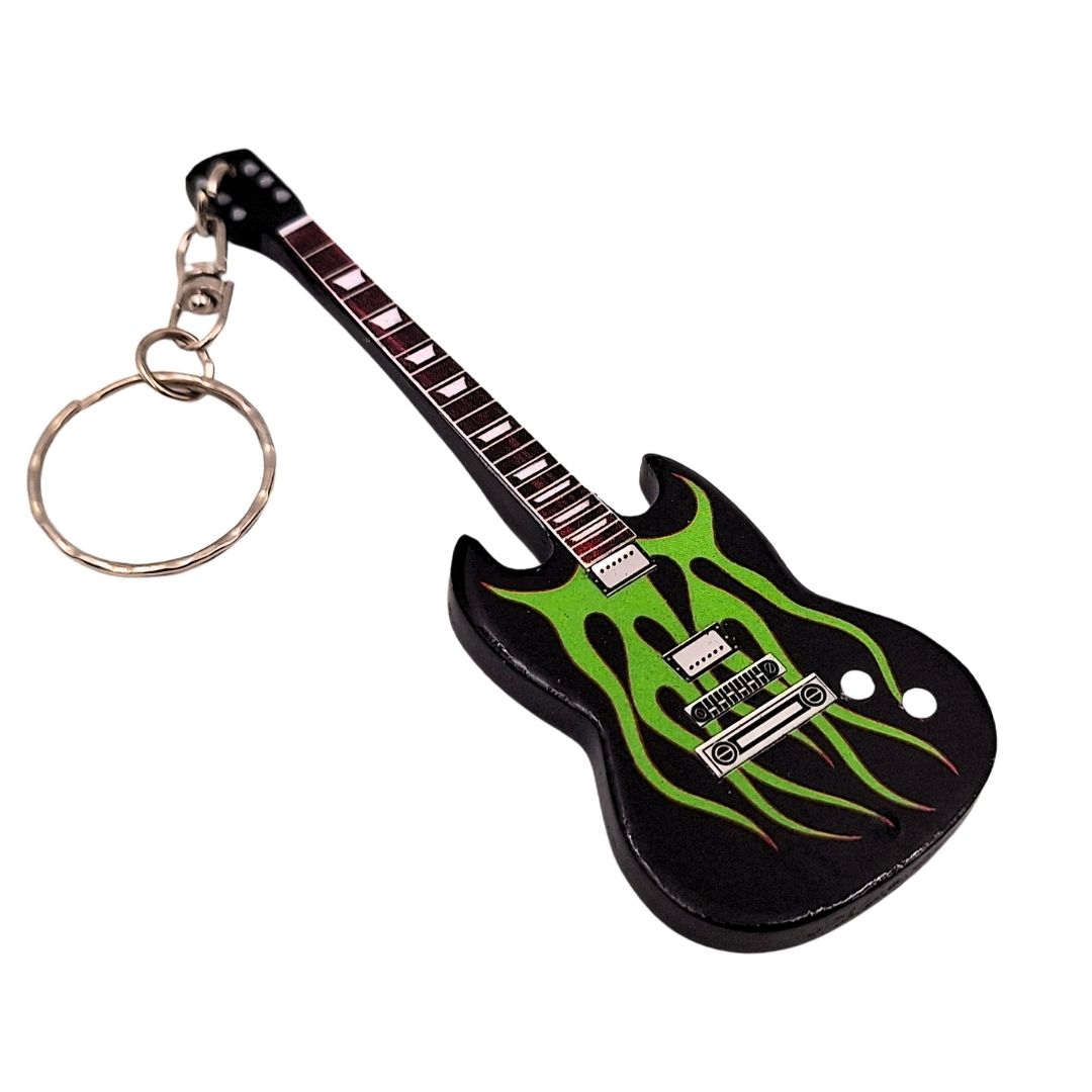 Holz-Schlüsselanhänger Gitarre Metallica James Hetfield Grynch Heavy Metal – EGK-1211