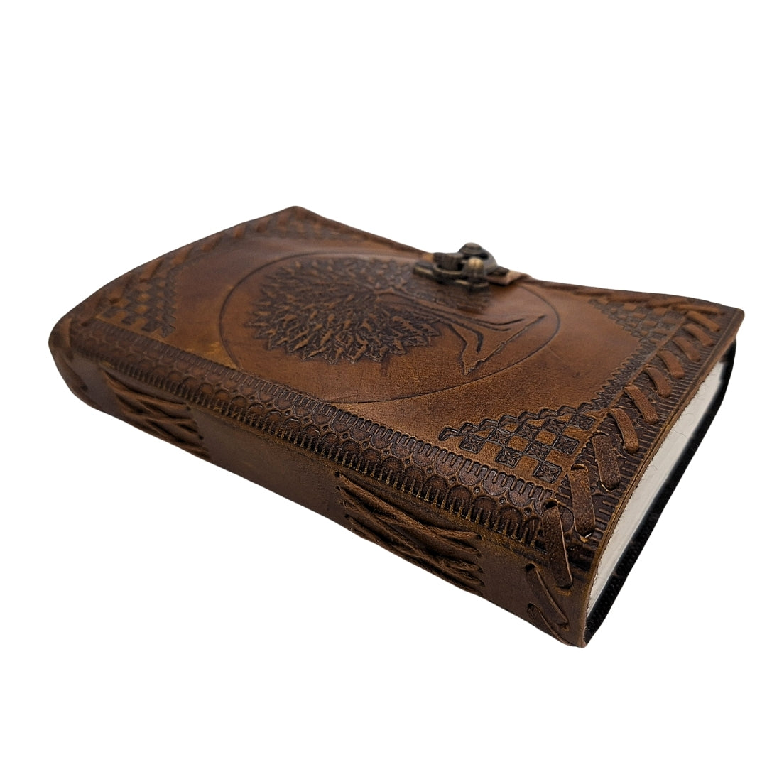 Leder-Notizbuch Vintage Retro 200 Seiten – Baum des Lebens - AH01
