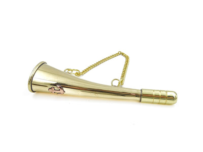 Kleines Signalhorn aus Messing mit Kette - Nebelhorn MIW135
