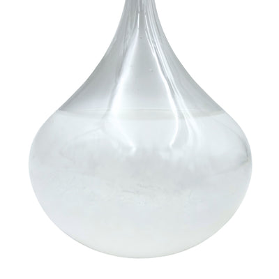 Fitzroy Sturm-Barometer – Tropfen Storm Glass mit Gravur-Personalisierung – elegantes Geschenk in Tropfenform, Höhe 11 cm, Glasgefäß mit einzigartigen Kristallen, die auf Wetteränderungen reagieren  