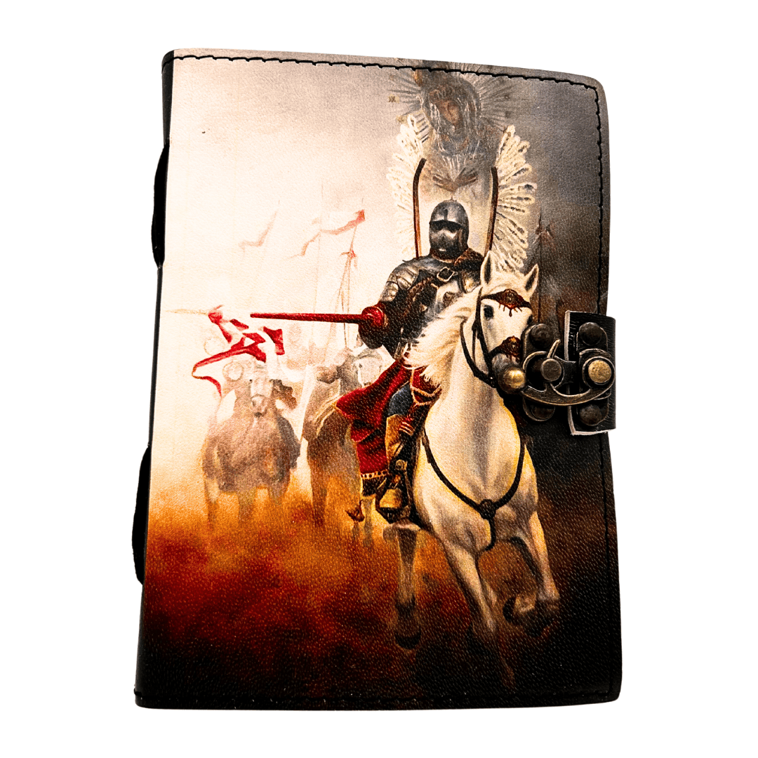 Ledernotizbuch Tagebuch Hussaria patriotisch - 200 Seiten - AH14