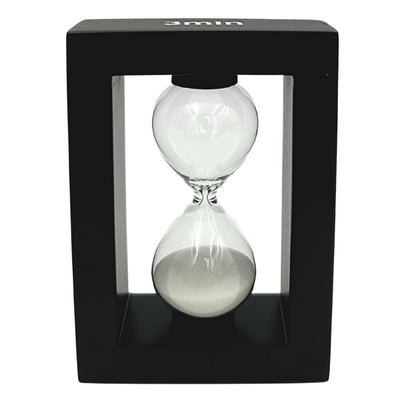 Dekoratives Schreibtisch-Set mit 3-Minuten-Sanduhr und Stifthalter – 121W