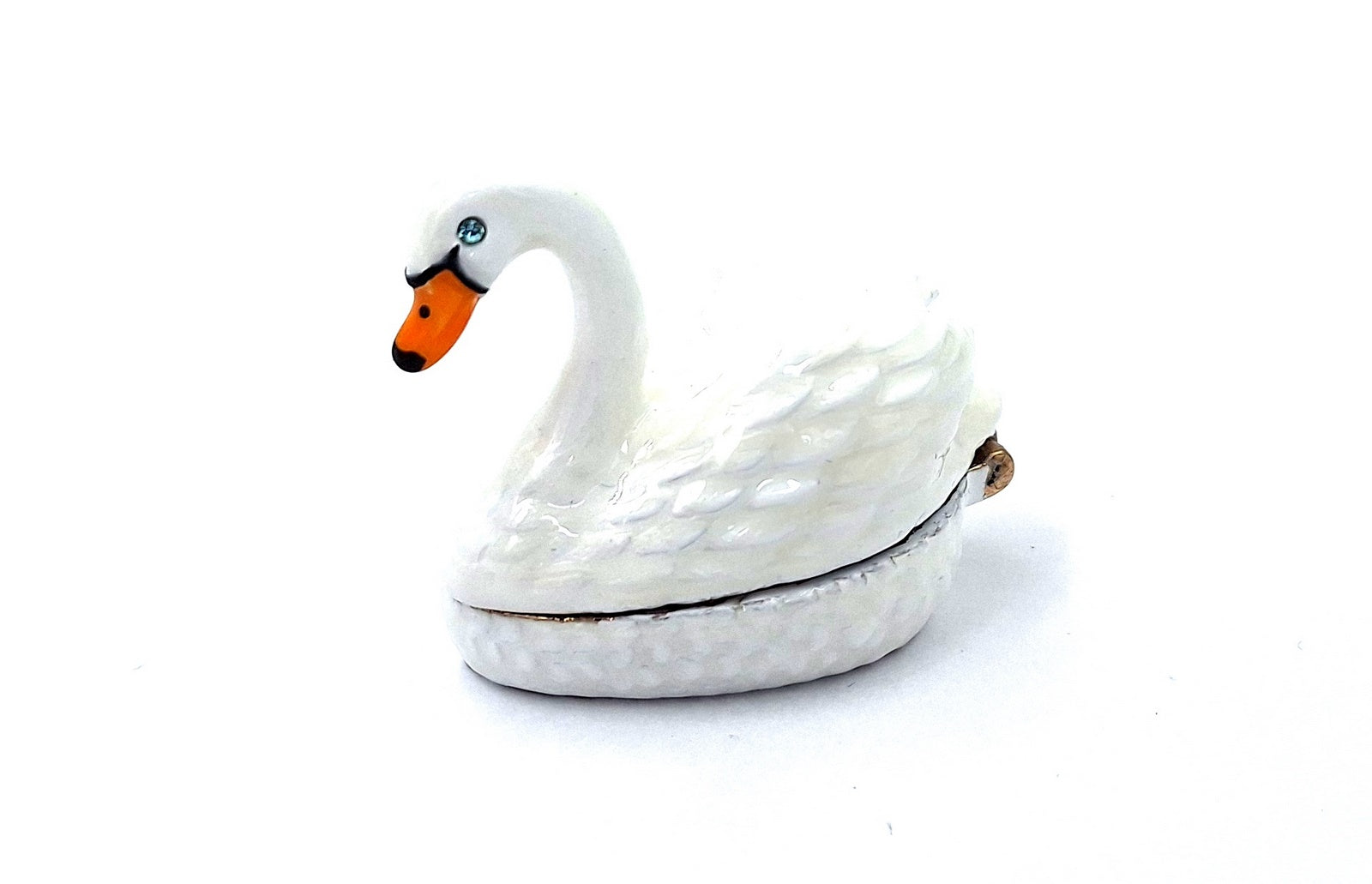 Außergewöhnliches kleines Geschenk-Metallkästchen – Schwan - B0736-02
