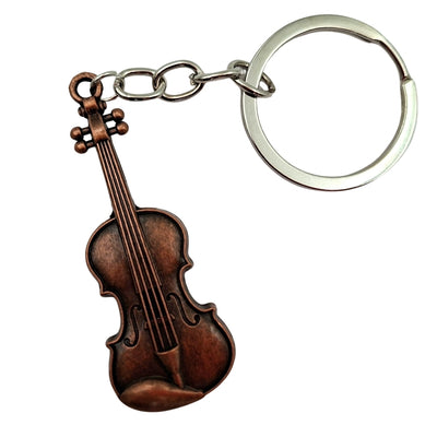 Musikalischer Metall-Schlüsselanhänger Violine MKT-0145