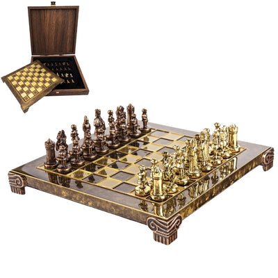 Exklusive Metallschachfiguren Byzanz 20x20 cm - S1CBRO