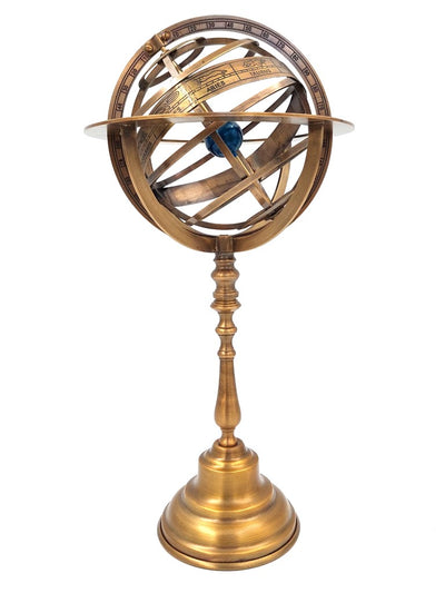 Sphärisches Astrolabium aus Messing 39cm mit Möglichkeit zur Personalisierung durch Gravur