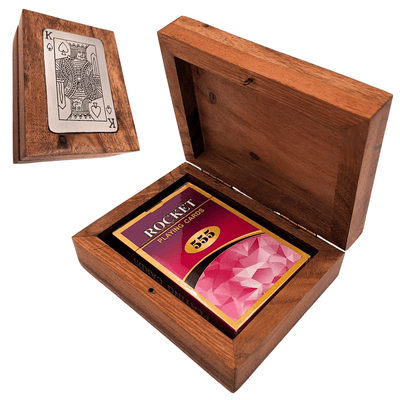 Kartenspiel in dekorativer Holzbox – DNU-3025