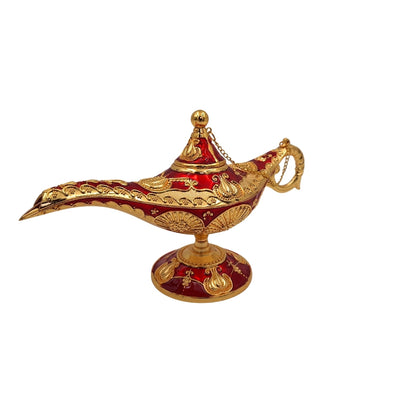 Aladins LAR-Lampe mit schönen goldenen Verzierungen, 22 x 7 x 11 cm