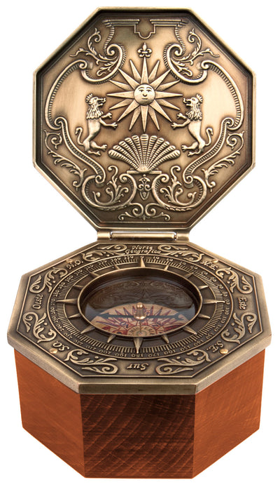 Exklusiver magnetischer Kardankompass - Replik - maritimes Geschenk – H44