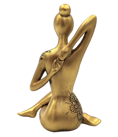 Yoga - goldene Dekofigur – Geschenk für Yoga-Liebhaber - 42721Y2
