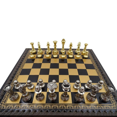 Exklusive Messing-Schachfiguren Italfama 28x28 cm – N001