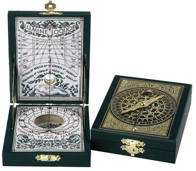 Sonnenuhr mit Kompass Kepler-Diptychon - Replik – H04