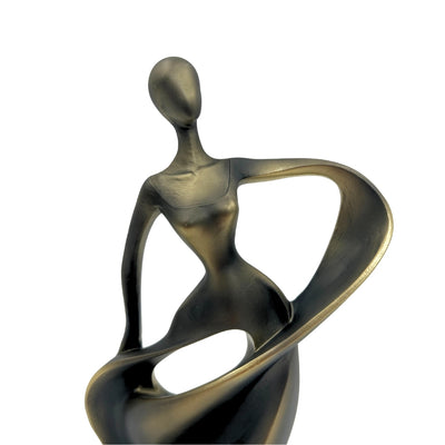 Tänzerinnen-Figur – moderne abstrakte Dekoration 24cm - E44446