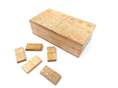 Holzdomino in einer Schachtel aus Mangoholz
 - BR157