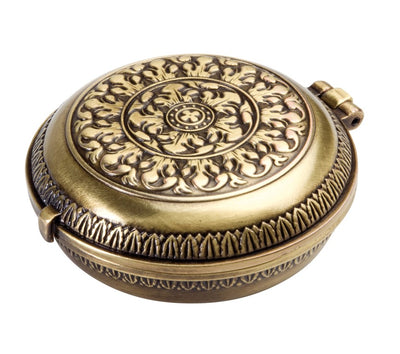 Messingkompass Urania Propitia mit Sonnenuhr - Premium - H45