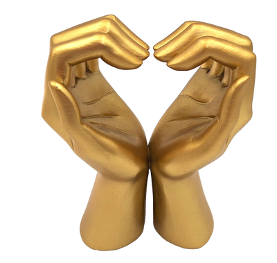 Goldene Dekofigur Glamour – Herz aus Händen 
- 44190FJ