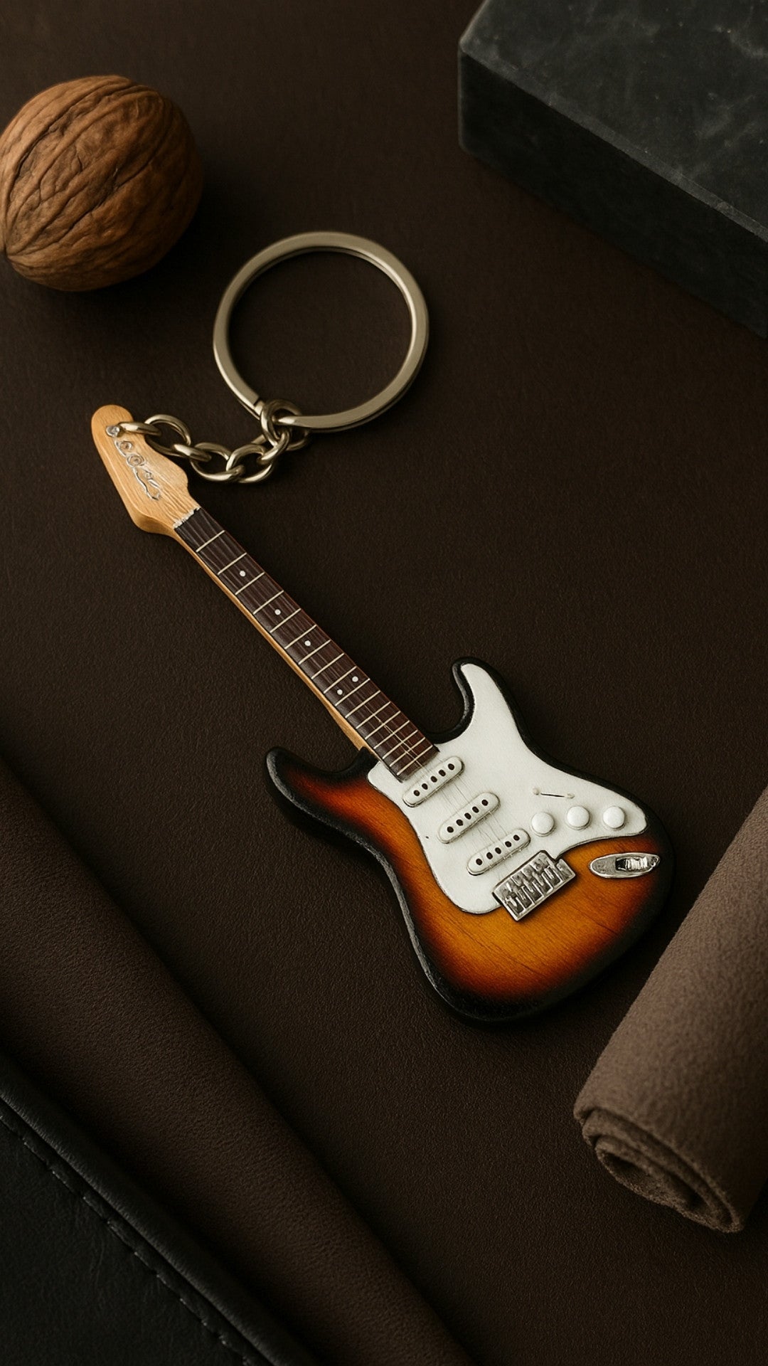 Schlüsselanhänger - Gitarre J. Hendrix - Mahagoni - EGK-0320