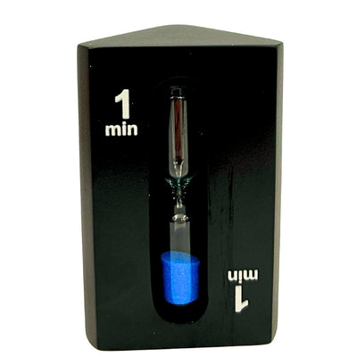 1-3-5-Minuten-Sanduhr, dreiseitig, schwarz - ideal für Brettspiele - STW6