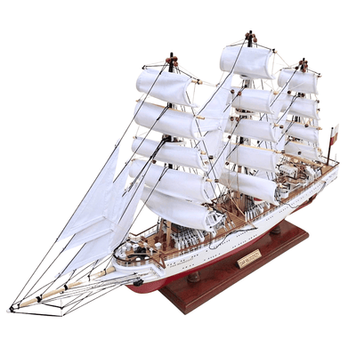 Exklusives Segelschiffmodell des Schiffs Dar Młodzieży XXL 71 cm, Möglichkeit zur Personalisierung durch Gravur