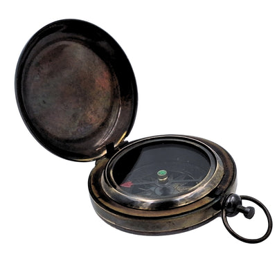 Retro-Wanderkompass – Messing – Antik-Finish - NC2884