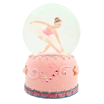 Spieluhr tanzende Ballerina in Glaskugel 12cm - MG-19016