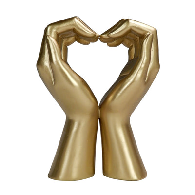 Goldene Dekofigur Glamour – Herz aus Händen 
- 44190FJ