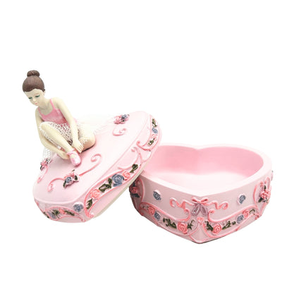Spieluhr-Schmuckkästchen Ballerina Herz Schwanensee – MP-19031