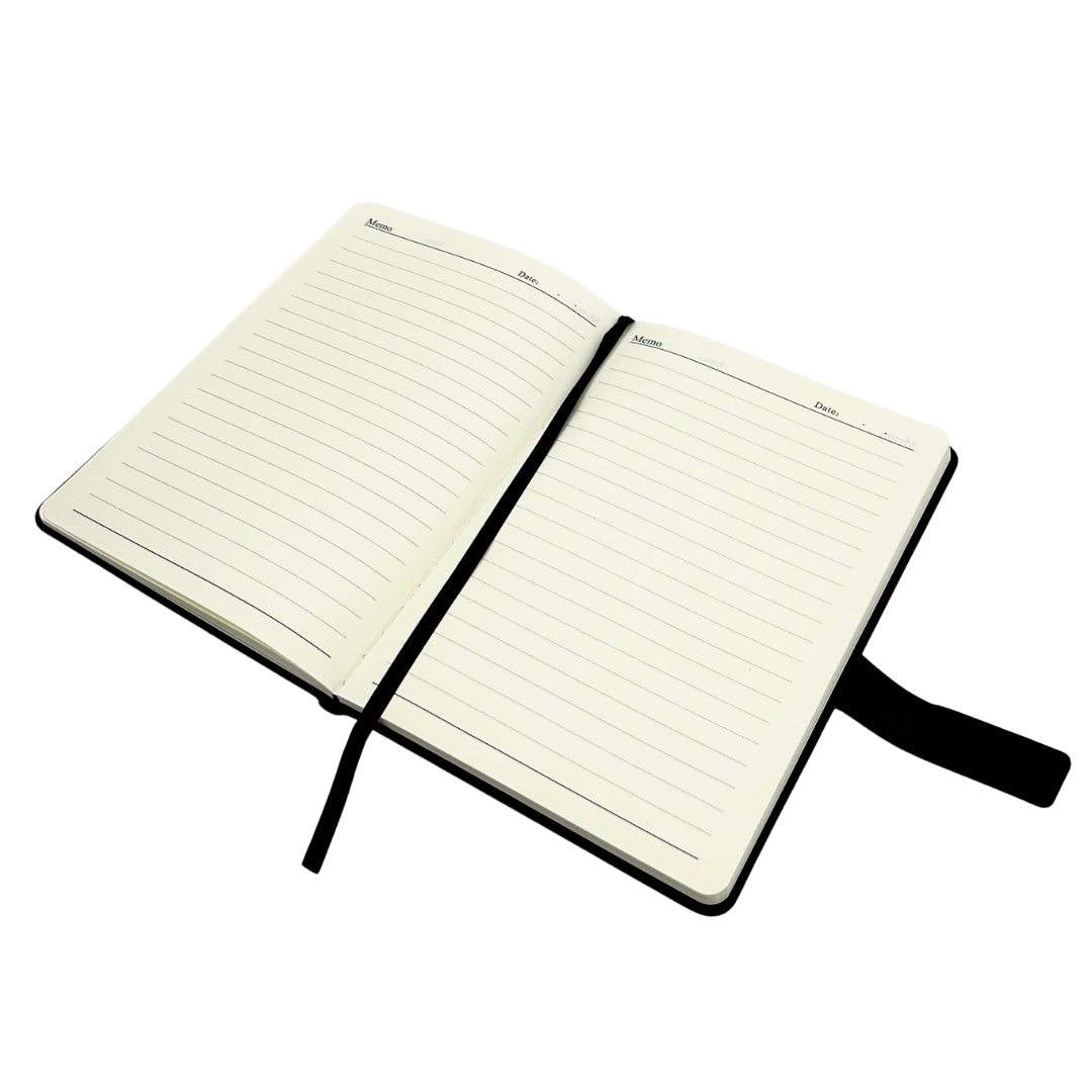 Elegantes Geschenkset - Ledernotizbuch mit Regenschirm und Kugelschreiber in Geschenkbox - EE12