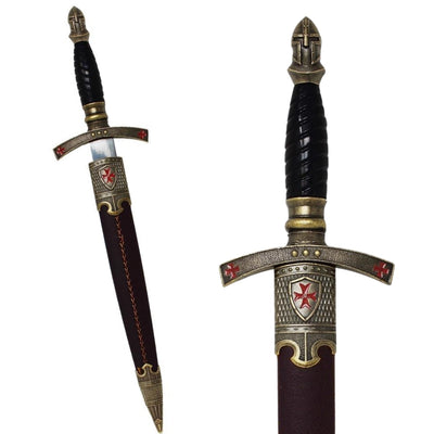 Templer-Dolch in Scheide, dekorativ – Replik – Edelstahl – SW-203