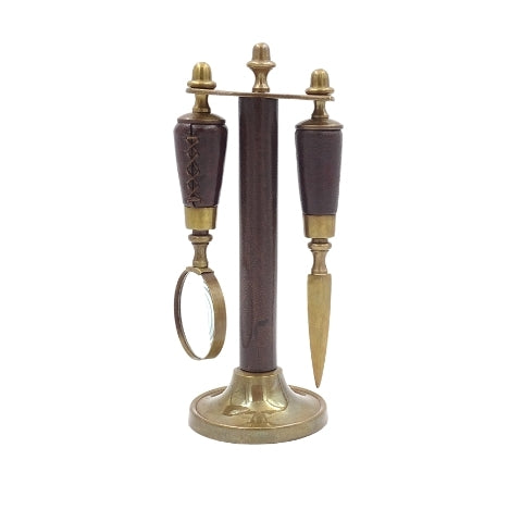 Schreibtisch-Set Lupe und Brieföffner MIS-0742