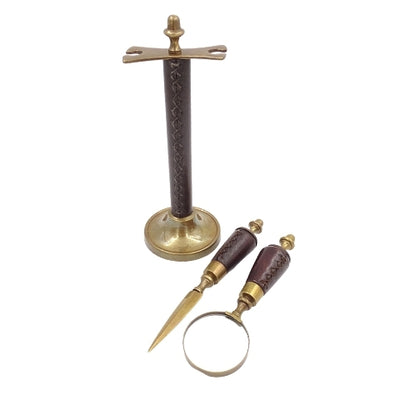 Schreibtisch-Set Lupe und Brieföffner MIS-0742