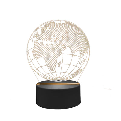 LED-Lampe - Globus - 7 verschiedene Farben - USB - P108