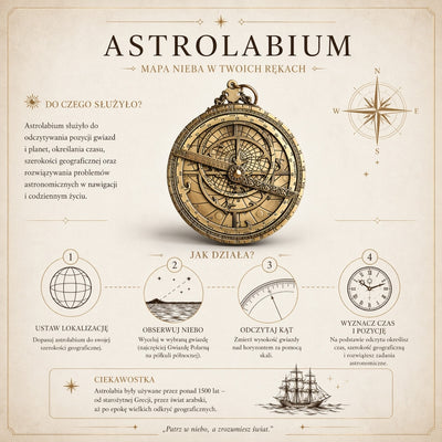Europäisches Astrolabium – Premium-Renaissance-Replik - H32