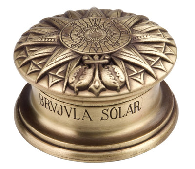 Messing-Solarkompass - Renaissance-Replik - H40