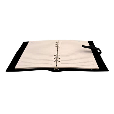 Elegantes Leder-Notizbuch A5 Vintage Retro mit Verschluss – Tagebuch Journal – EE4