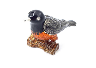 Außergewöhnliches kleines Metallkästchen, mit Kristallen verziert - Vogel - B0192-02